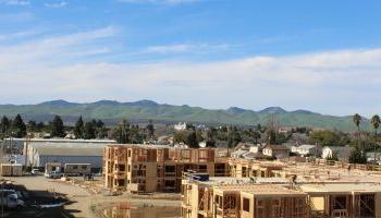 An Aerial Image Of A Construction Site For A Large, Multi-unit Commercial Space.